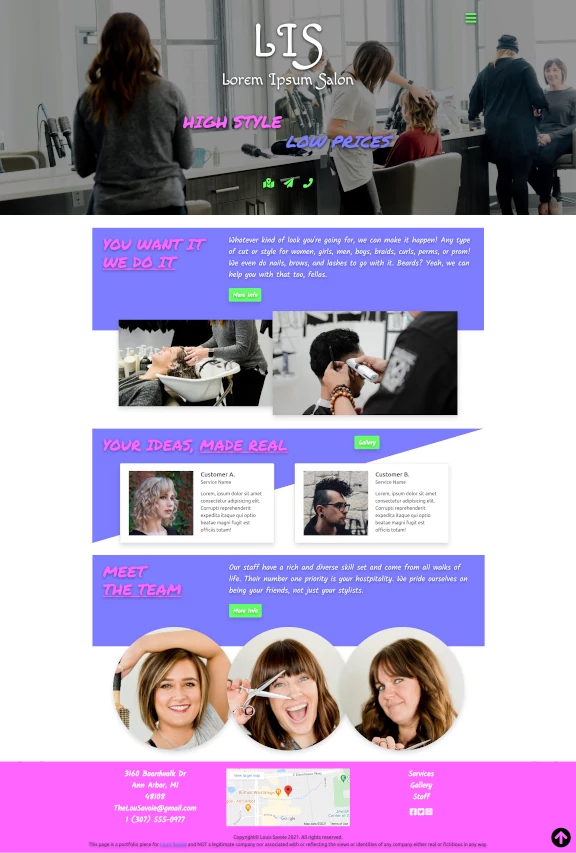 Lorem Ipsum Salon