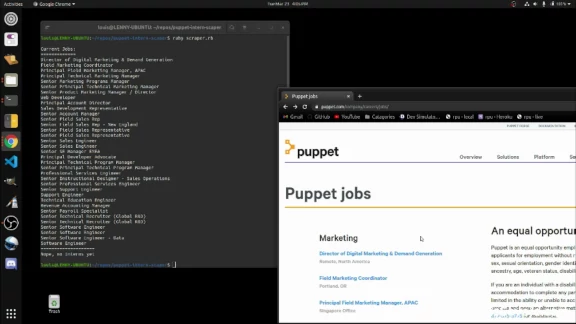 Puppet Intern Scraper